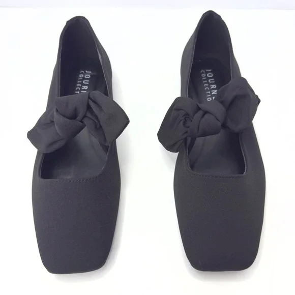Journee Collection Women's Seralinn Bow Mary Jane Flats Black Size 9 NWT/BOX - Picture 3 of 7